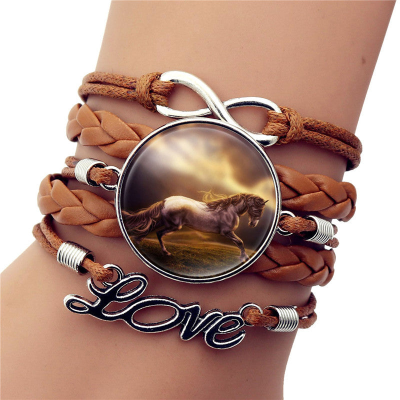 Time Gem Black Horse Bracelet