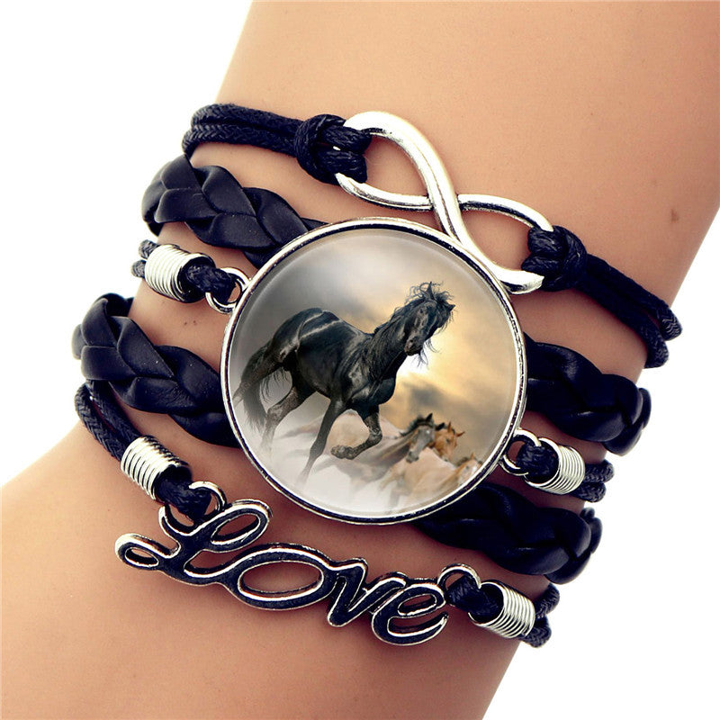 Time Gem Black Horse Bracelet