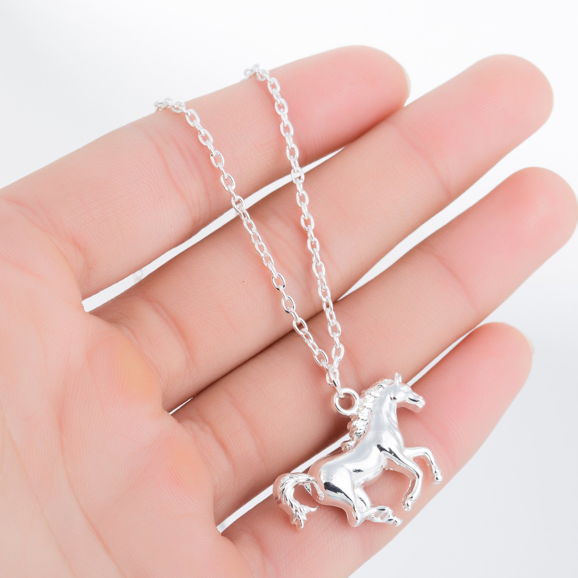 Running Horse Necklace Ladies Clavicle Chain