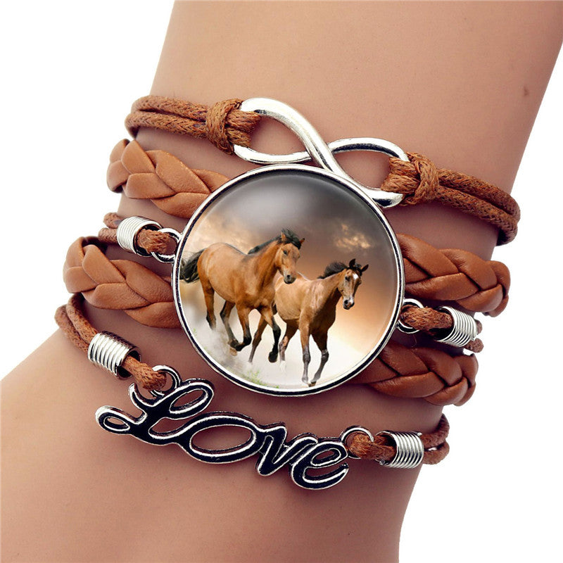 Time Gem Black Horse Bracelet