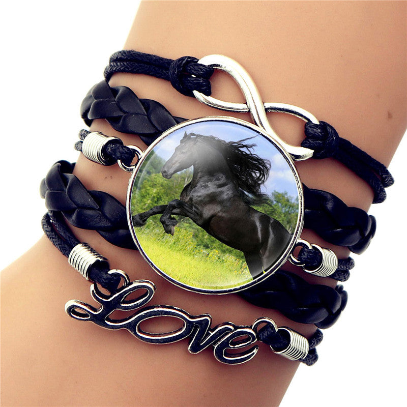 Time Gem Black Horse Bracelet