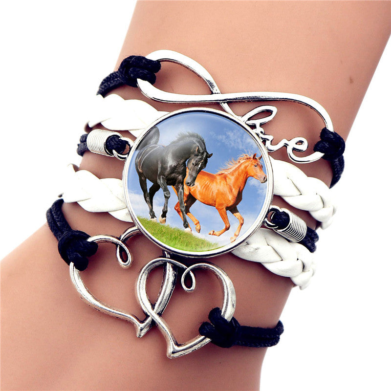 Time Gem Black Horse Bracelet