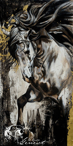 Horse Abstract Animal Canvas Painting Poster
