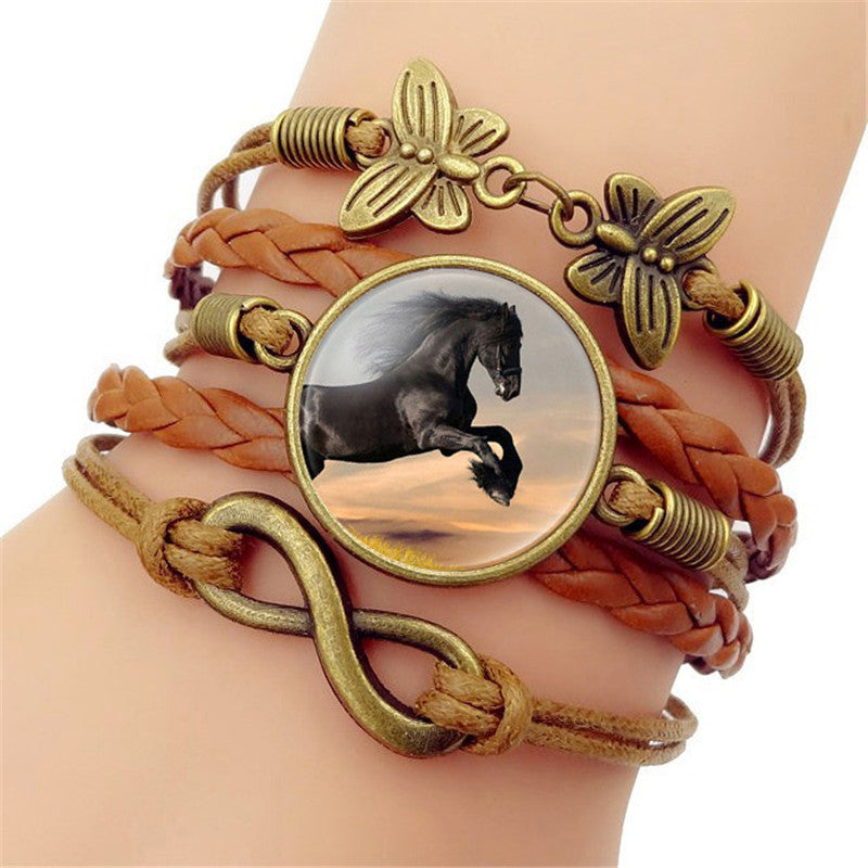 Time Gem Black Horse Bracelet