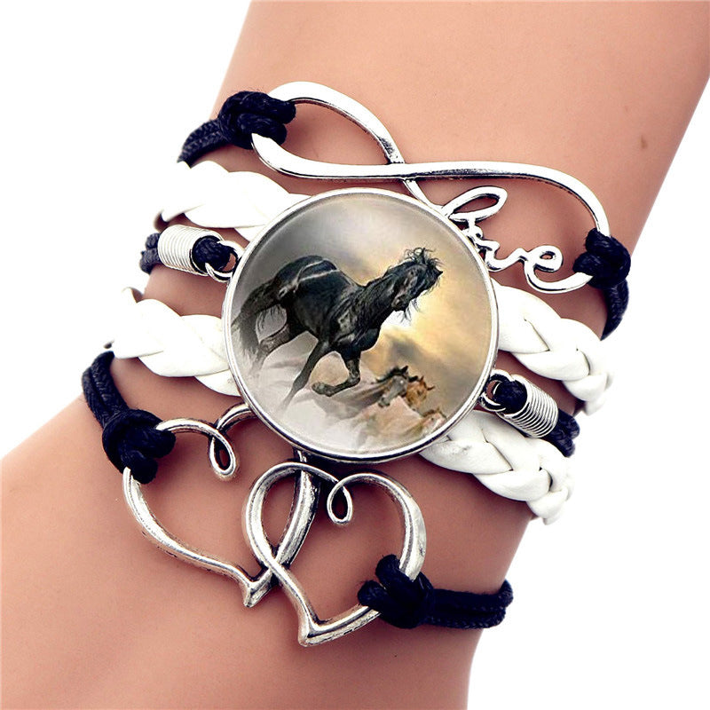 Time Gem Black Horse Bracelet