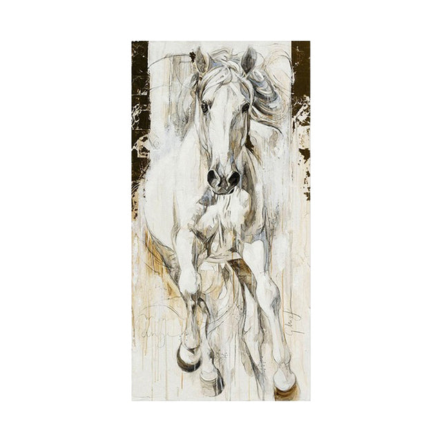 Horse Abstract Animal Canvas Painting Poster
