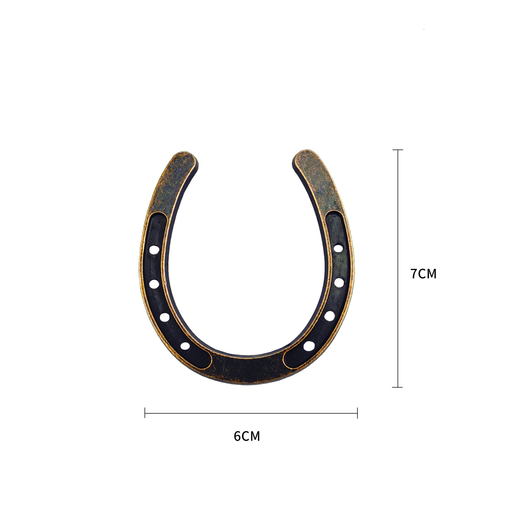 Metal Lucky Horseshoe Pendant Antique Horse