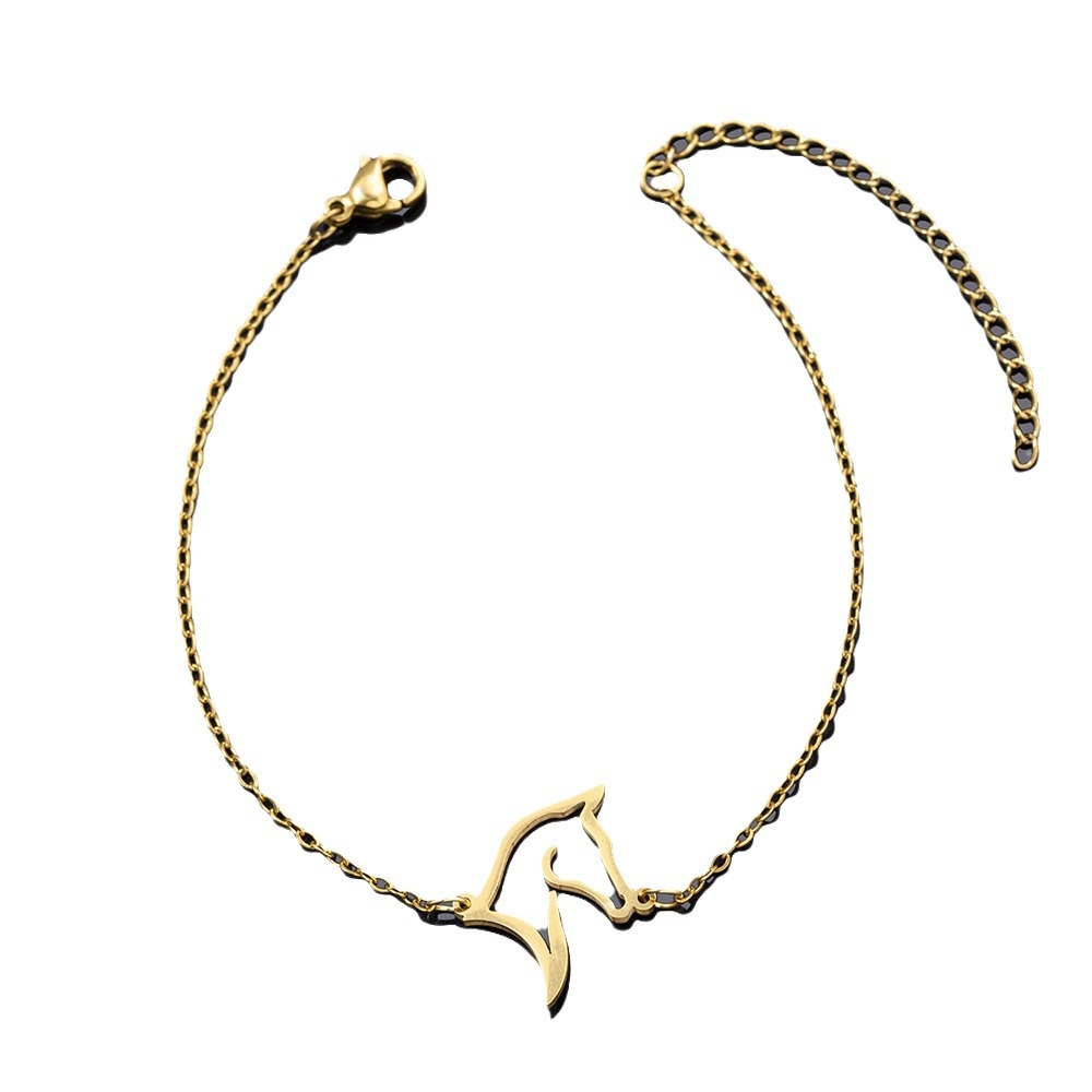 Stainless Steel Horse Head Bracelet