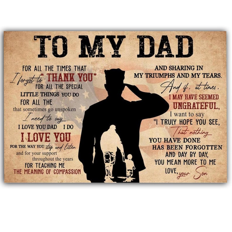 Gift For My Dad Military Son
