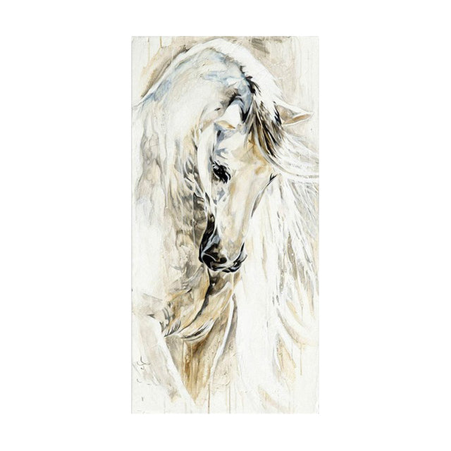 Horse Abstract Animal Canvas Painting Poster